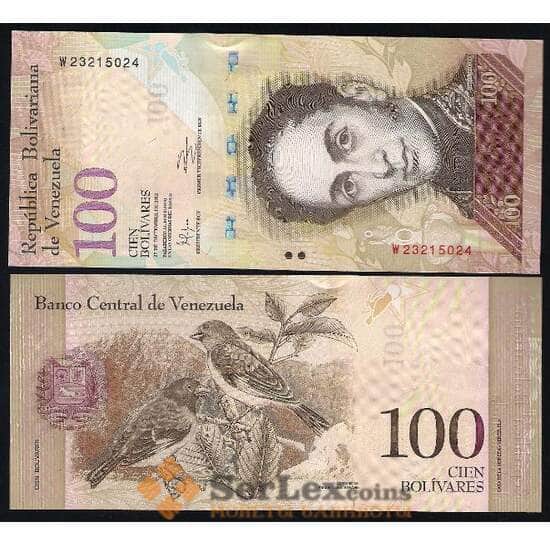 Венесуэла 100 Боливар 2007-2017 Р93 UNC  арт. В00119