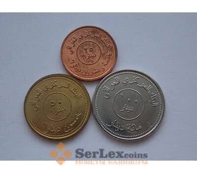 Монета Ирак Набор 25, 50, 100 динар 2004 UNC арт. С01665