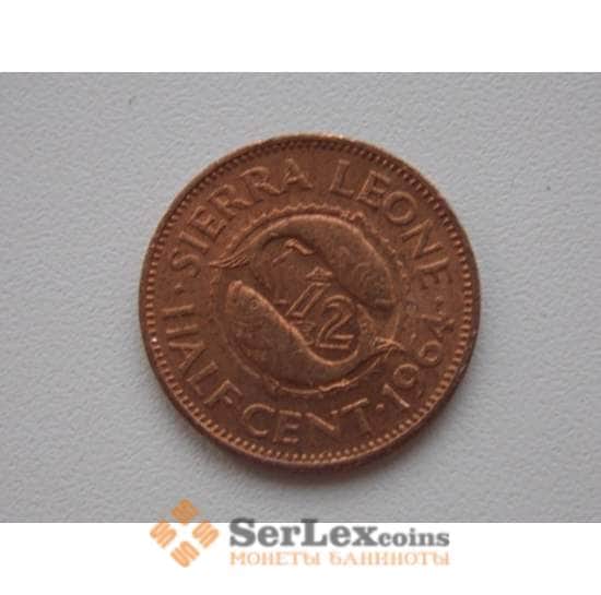 Сьерра-Леоне 1/2 цента 1964 VF КМ16 арт. C01674