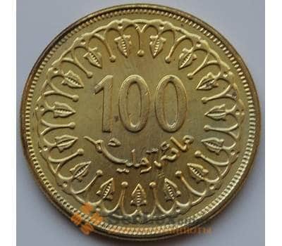 Монета Тунис 100 миллим 1960-2013 КМ309 aUNC арт. С01674