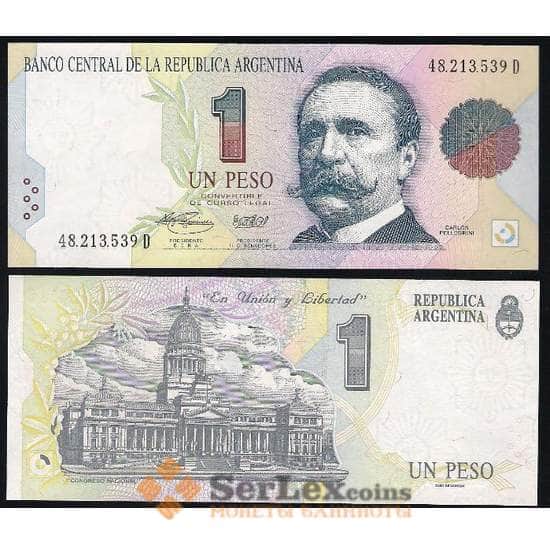 Аргентина 1 Песо 1993 UNC №339 арт. В00103