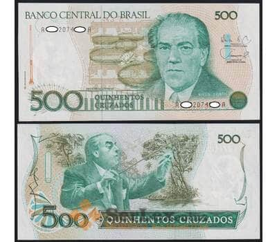 Банкнота Бразилия 500 Крузадо 1988 Р212 UNC арт. В00112