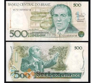 Банкнота Бразилия 500 Крузадо 1988 Р212 UNC арт. В00112