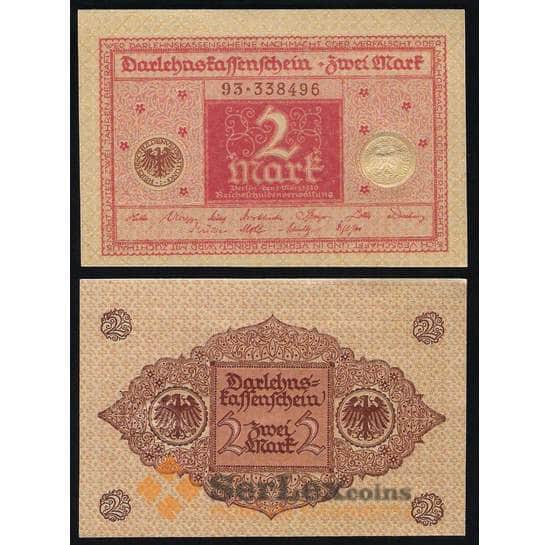 Германия 2 марки 1920 UNC №60 арт. В00135