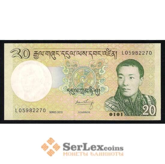 Бутан 20 Нгултрум 2006 UNC №30 арт. В00373