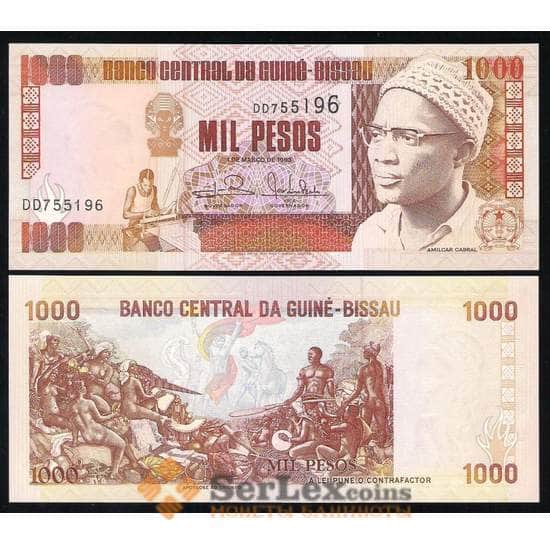 Гвинея-Бисау 1000 Песо 1993 Р13 UNC  арт. В00220