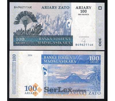 Банкнота Мадагаскар 100 Ариари 2004 P86 UNC арт. В00214