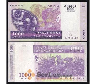 Банкнота Мадагаскар 1000 Ариари 2004 Р89 UNC  арт. В00075