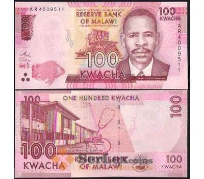 Банкнота Малави 100 Квача 2011-15 UNC №54 арт. В00015