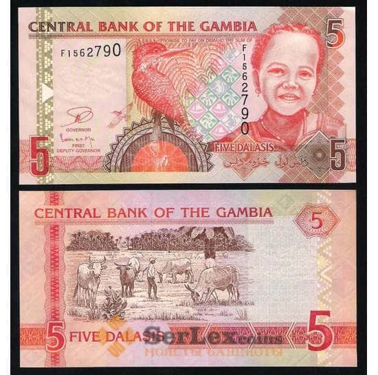 Гамбия 5 Даласи 2006-2014 Р25 UNC арт. В00402