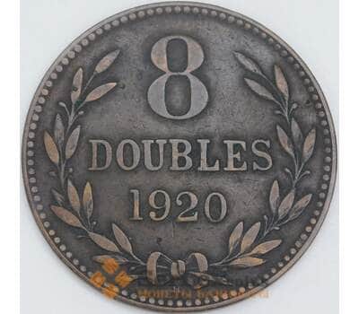 Гернси 8 дублей 1920 КМ14 VF арт. 56684