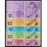 Хатт Ривер набор банкнот 1 2 10 20 50 долларов (5шт.) 1970 UNC арт. 47827