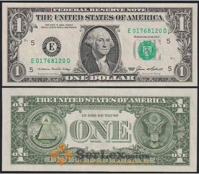 США банкнота 1 доллар 1985 Р474 UNC Е - Ричмонд арт. 48379