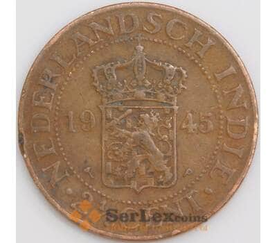 Монета Нидерландская Восточная Индия 2 1/2 цента 1945 КМ316 VF  арт. 37097