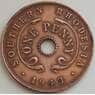 Южная Родезия 1 пенни 1943 КМ8a XF арт. 14547