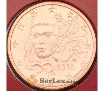 Монета Франция 5 евроцентов 2010 BU из набора арт. 28131