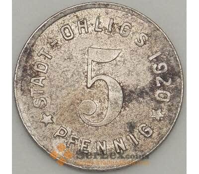Германия Нотгельд 5 пфеннигов 1920 XF Охлигс (j05.19) арт. 19972