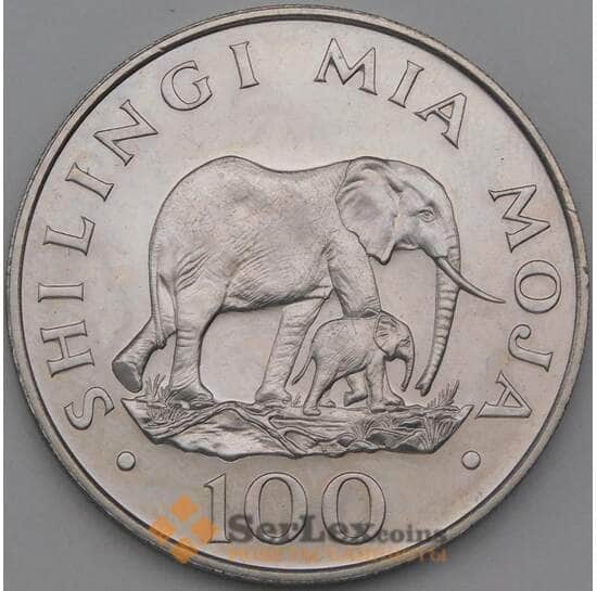Танзания 100 шиллингов 1986 КМ18 UNC арт. 26570