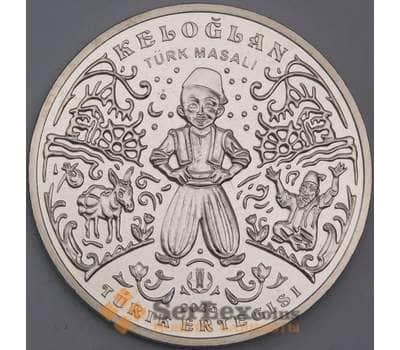 Казахстан монета 200 тенге 2023 UNC Турецкая сказка Келоглан арт. 43899