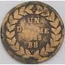 Франция монета 1 десим 1815 КМ701 VG арт. 43471