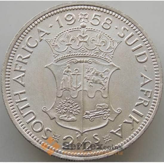 Южная Африка ЮАР 2 1/2 шиллинга 1958 КМ51 UNC Серебро арт. 14650