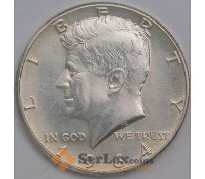 Монета США 1/2 доллара 1964 KM202 UNC Кеннеди арт. 39865