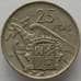 Монета Испания 25 песет 1957 КМ787 VF Франко (J05.19) арт. 15216