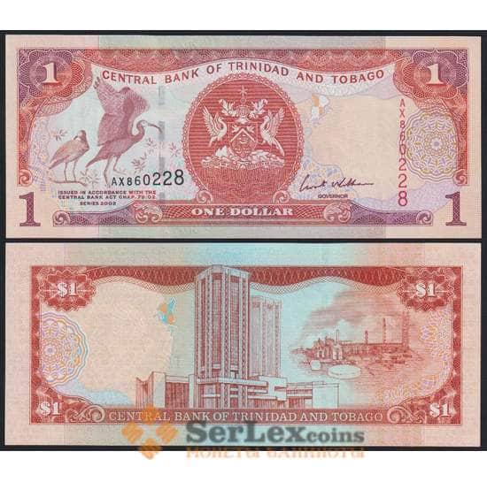 Тринидад и Тобаго банкнота 1 Доллар 2002 Р41 UNC  арт. 48373