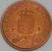 Нидерландские Антилы 1 цент 1972 КМ8 UNC арт. 52863