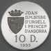 Монета Андорра 10 динер 1993 Proof Серебро (n17.19) арт. 19975