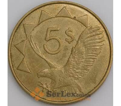 Намибия монета 5 долларов 2012 XF КМ5 арт. 45288