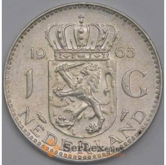 Нидерланды 1 гульден 1965 КМ184 AU мультилот арт. 40320