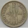 Южная Родезия 3 пенса 1948 КМ20 XF (J05.19) арт. 15700