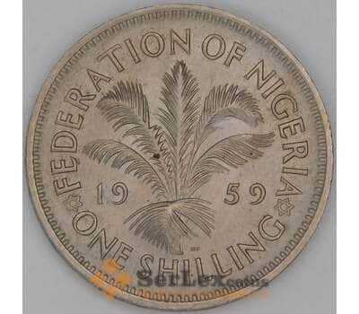 Нигерия 1 шиллинг 1959 КМ5 UNC арт. 54184