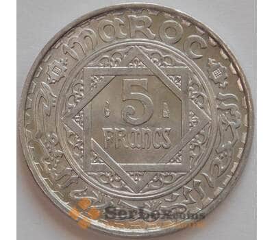Монета Марокко 5 франков 1951 Y48 UNC (J05.19) арт. 17715