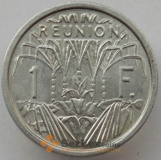 Реюньон 1 франк 1964 КМ6.1 UNC арт. 14250