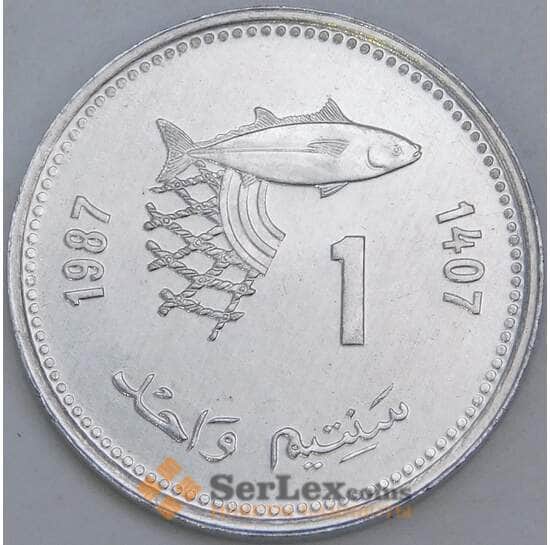 Марокко 1 сантим 1987 (1407) Y93 UNC арт. 57293