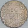 Либерия 50 центов 1968 КМ17а.2 XF ржавчина арт. 56429