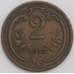 Австрия монета 2 геллера 1912 КМ2801 XF арт. 46153