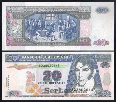 Банкнота Гватемала 20 кетцаль 2003 Р108 aUNC арт. 39630