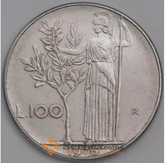 Италия 100 лир 1976 KM96.1 AU  арт. 39357