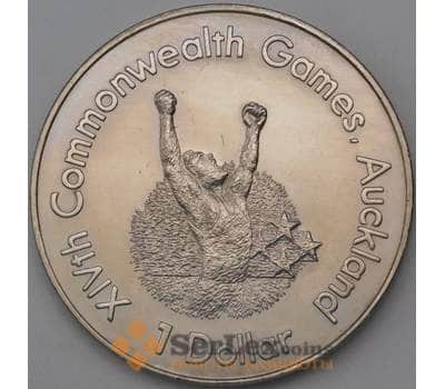Монета Новая Зеландия 1 доллар 1989 КМ67 Бегун Игры Содружества  арт. 28177