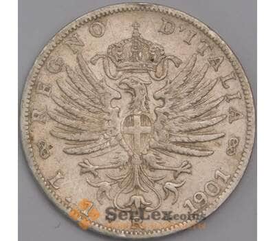 Италия 1 лира 1901 КМ32 VF арт. 41693