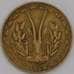 Монета Западная Африка 5 франков 1975 КМ2а VF арт. 38829