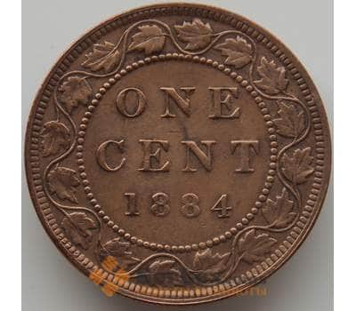 Монета Канада 1 цент 1884 КМ7 XF арт. 11667