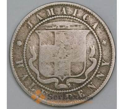 Ямайка 1/2 пенни 1870 КМ16 VG арт. 56123