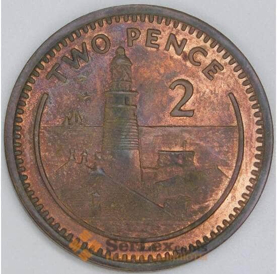 Гибралтар 2 пенса 1992 КМ21 AU арт. 54945