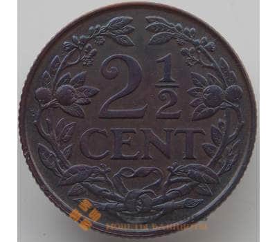 Монета Нидерланды 2 1/2 цента 1929 КМ150 AU арт. 12265
