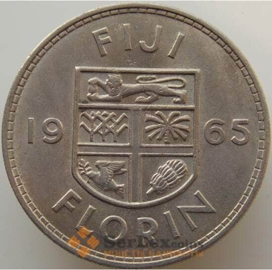 Фиджи 1 флорин 1965 КМ24 VF арт. 9202