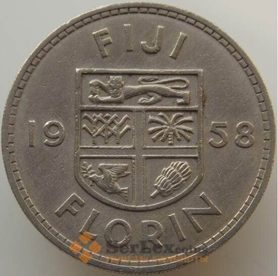 Фиджи 1 флорин 1958 КМ24 VF арт. 9201